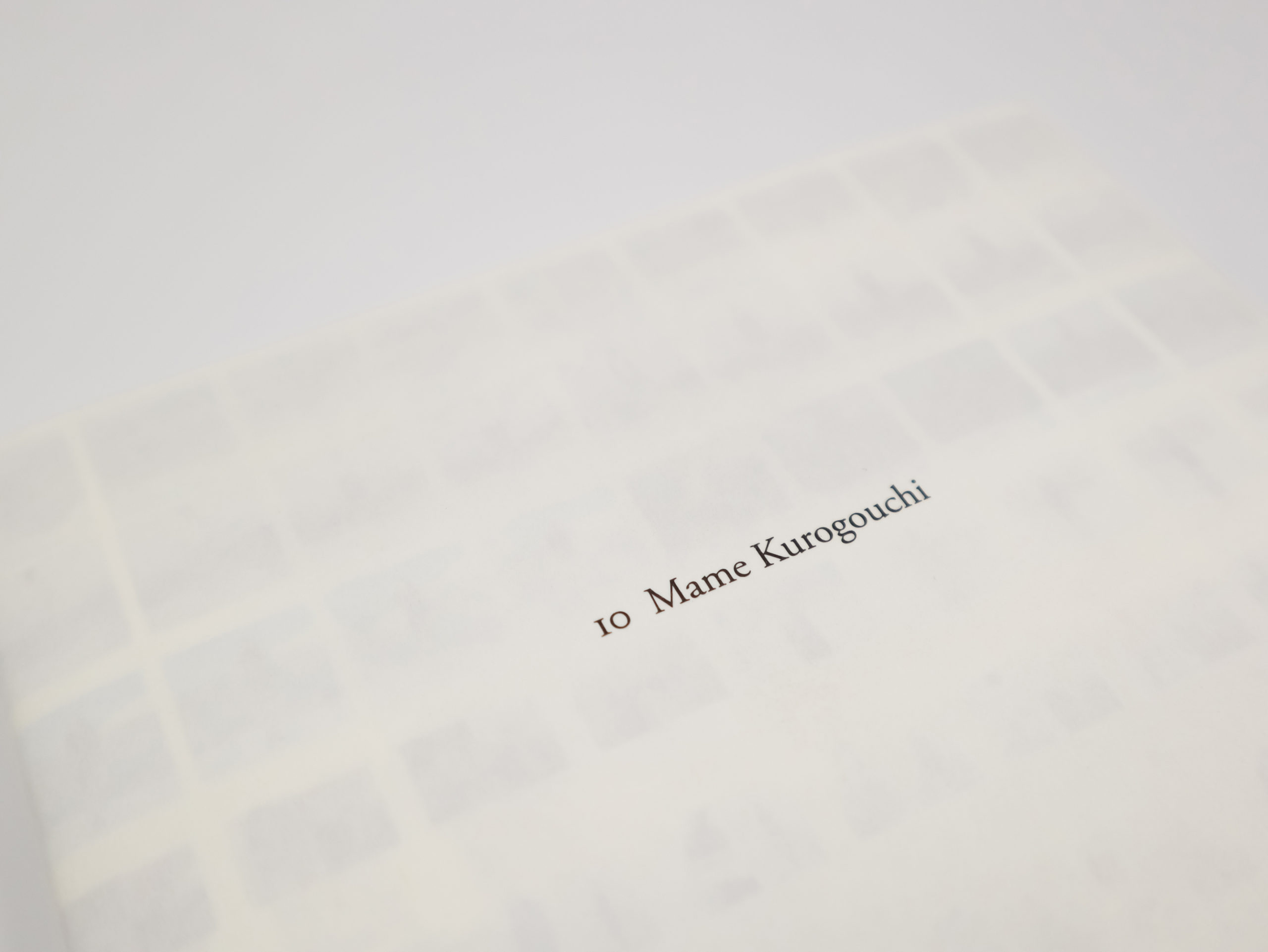 10 Mame Kurogouchi｜青幻舎 SEIGENSHA Art Publishing, Inc.