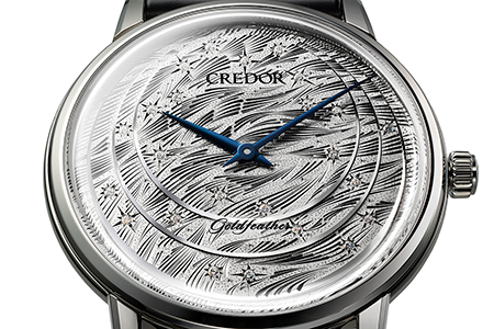 90 SEIKO CREDOR クレドール　腕時計 クレドール＞より、究極の彫金が生みだした蝶が優美に舞う、世界に一