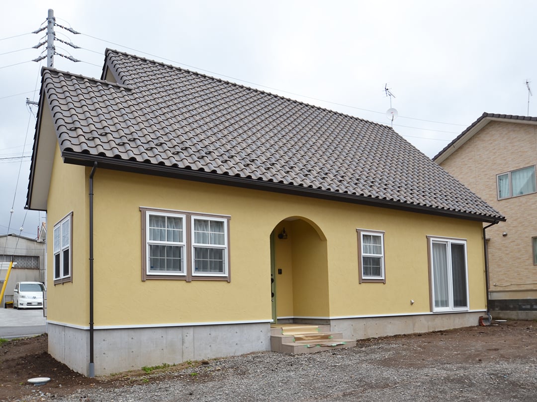 黄色い三角屋根のかわいらしいお家 Y・R様（佐久市新子田）