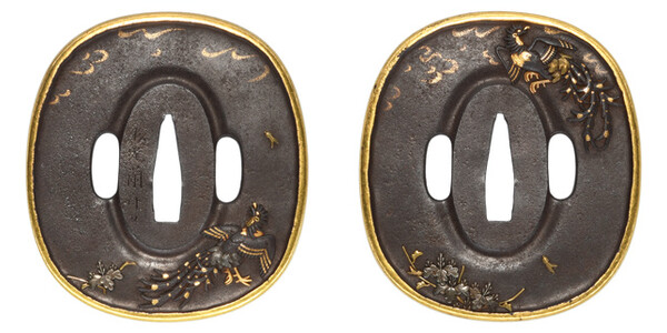 鍔 銘 松尾蘭斎刀 桐鳳凰図 (TU-041025)｜刀・日本刀の販売なら日本刀