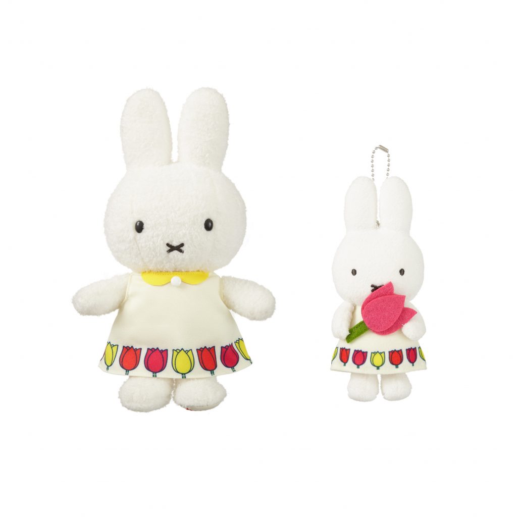 ディック・ブルーナ]miffy and tulips ぬいぐるみ・マスコットキー