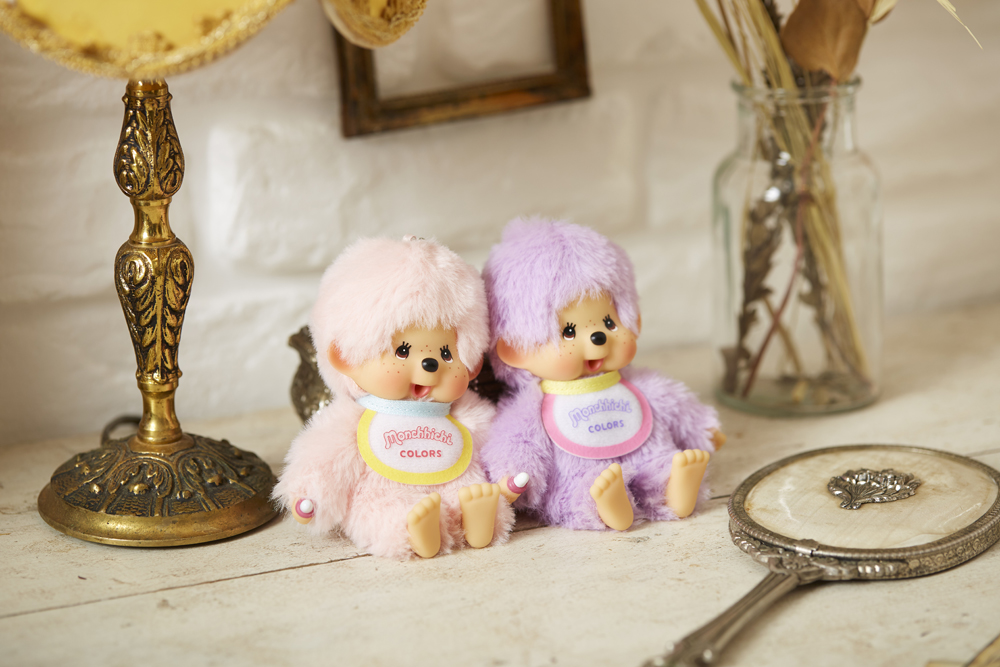 タイムセール【6体】モンチッチCOLORS キーチェーン ピンク パープル