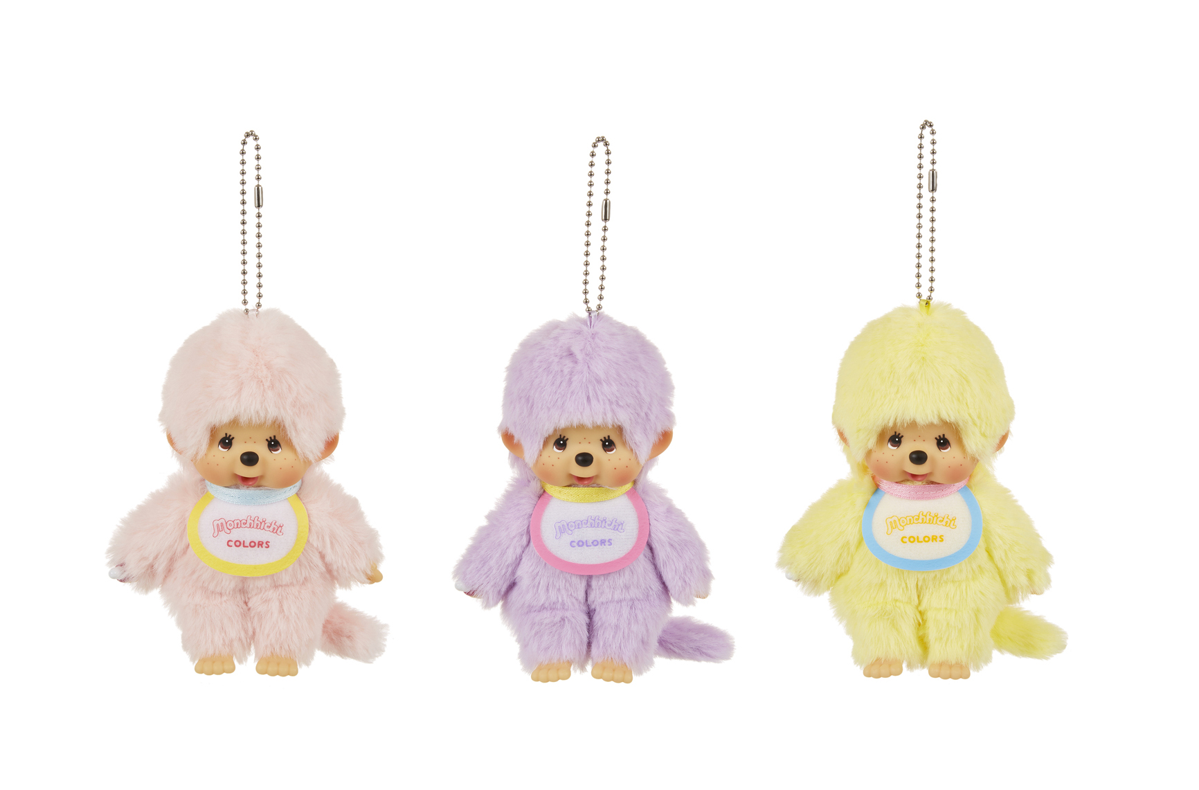 タイムセール【6体】モンチッチCOLORS キーチェーン ピンク パープル