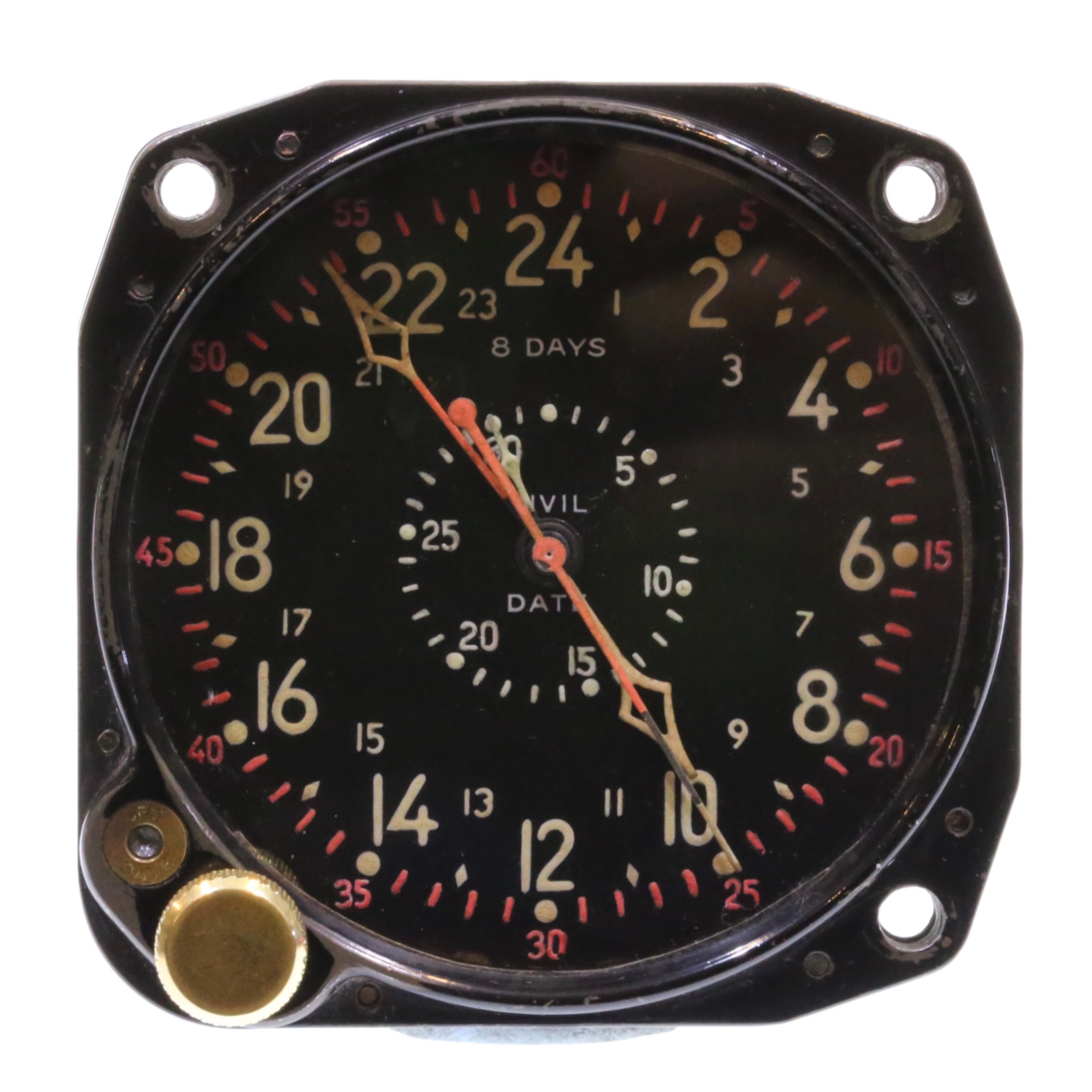 Ww2 Waltham Cd1a 8 Day Cockpit Clock