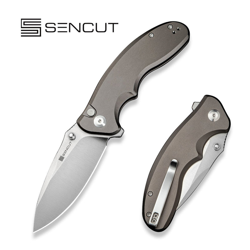 SENCUT Cybrix Folding Pocket Knife Aluminum Handle 9Cr18MoV