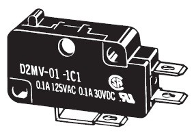 omron(オムロン) D2MV-1-1C1 小型マイクロスイッチ D2MV-1 (ピン・押