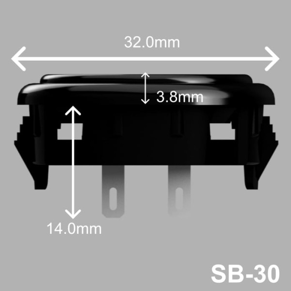 OneFRAME SB-30 BK 【セール中】OneFRAME マイクロスイッチボタン 30mm
