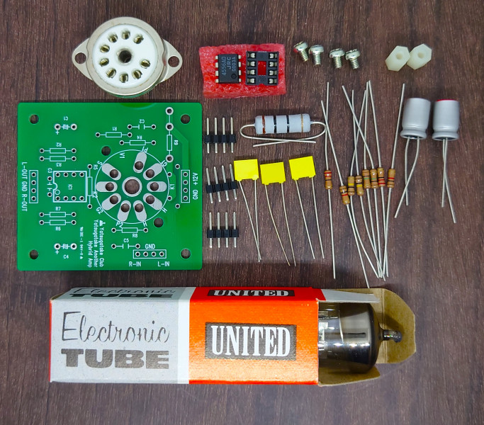 八ヶ岳クラブ 真空管&オペアンプヘッドフォンアンプキット 球ちゃんIX