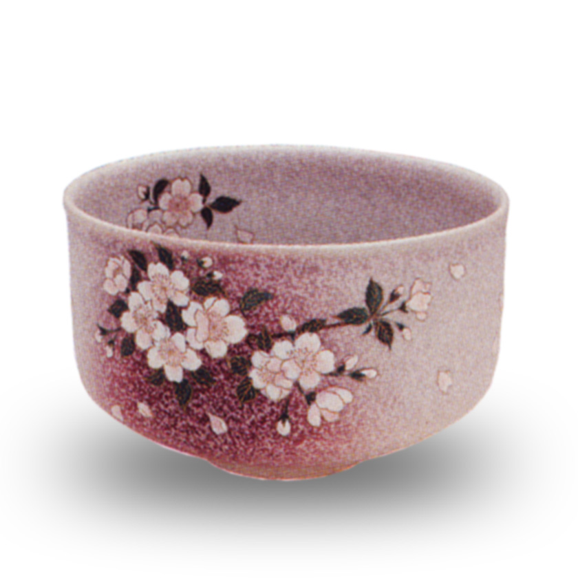 茶道具 抹茶茶碗（まっちゃちゃわん） 結晶白釉 桜 茶碗 橋本 永豊