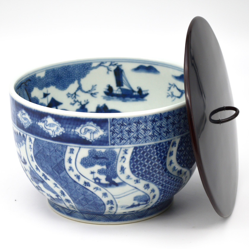 茶道具 水指（水差・みずさし） 景徳鎮 水指 祥瑞 腰捻 王 懐英 | 千年