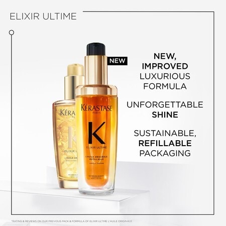 Elixir Ultime Refillable Hydrating Hair Oil for Shine - Ké