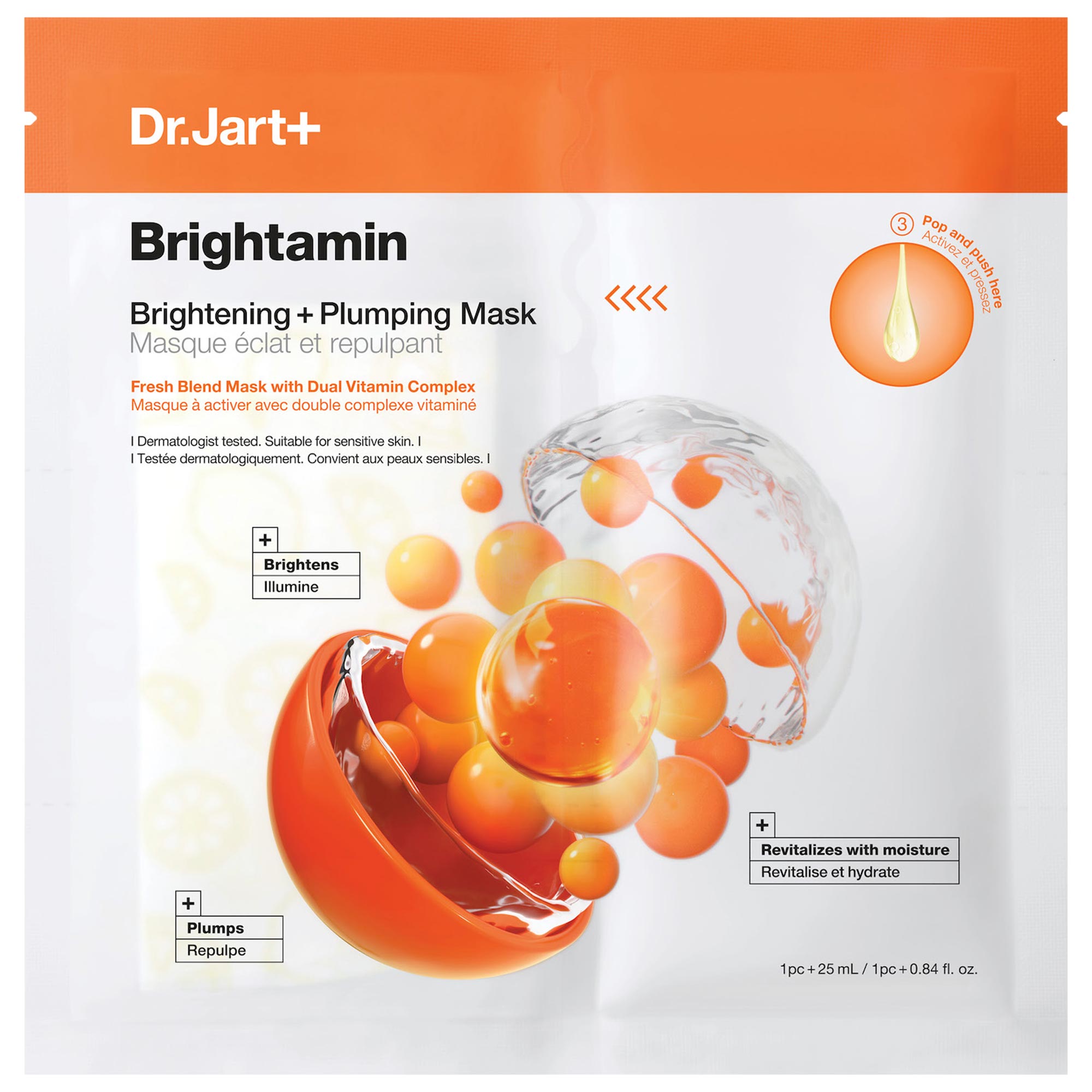 Brightamin Brightening + Plumping Face Mask with Vitamin C - Dr