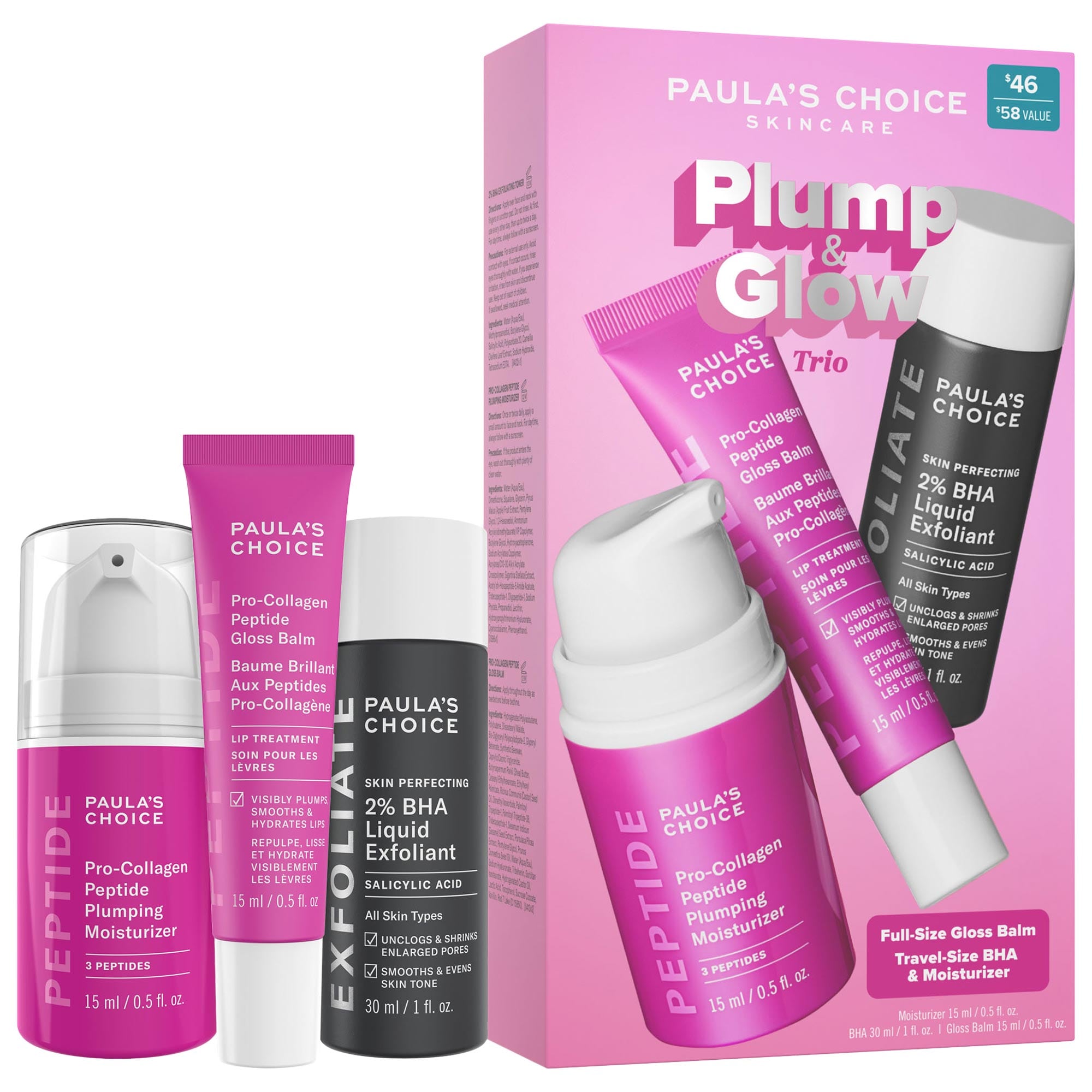 Plump & Glow 3-Step Kit for Clear, Firm Skin - Paula's Choice