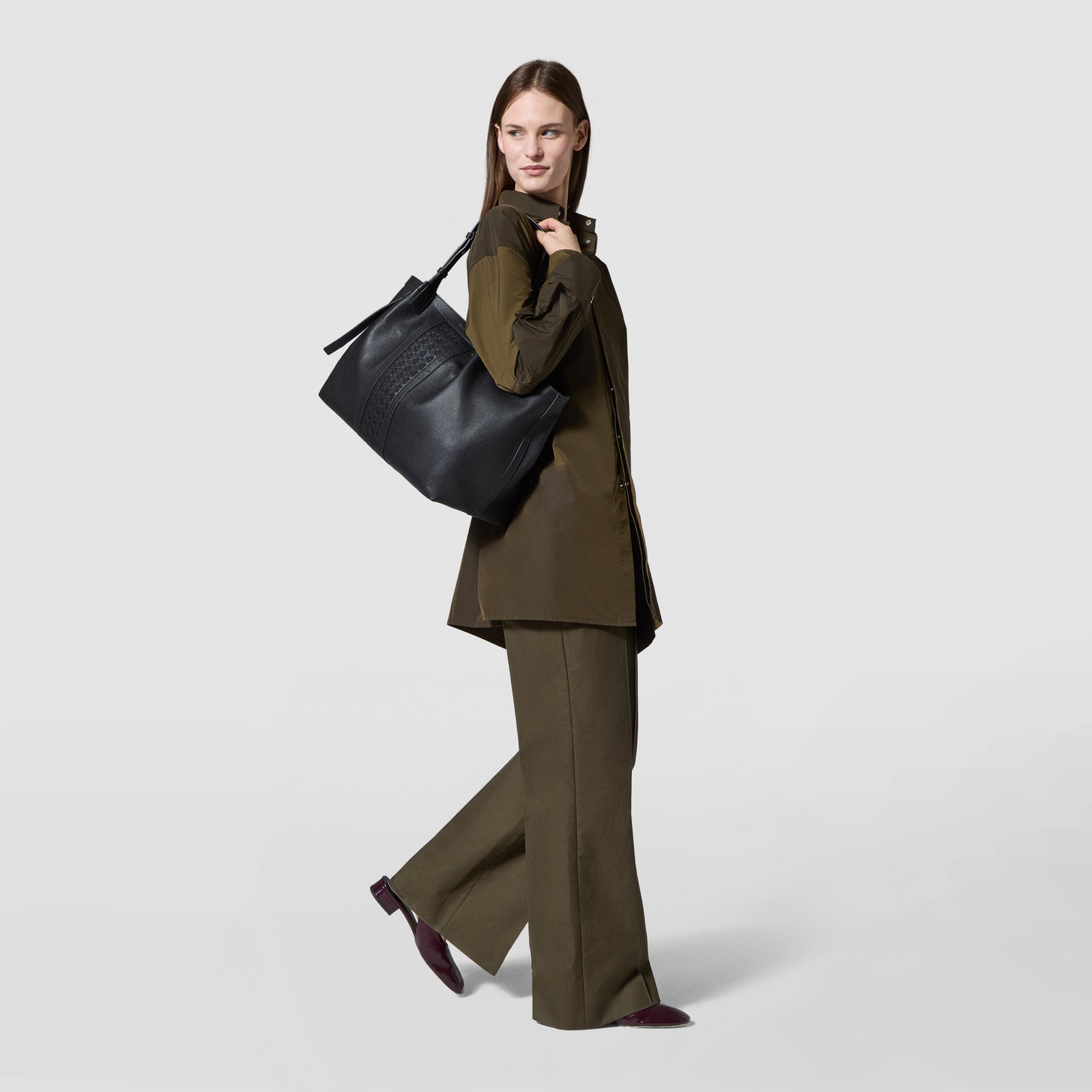 MOSAICOディテール カーフレザーSECRETトートバッグ