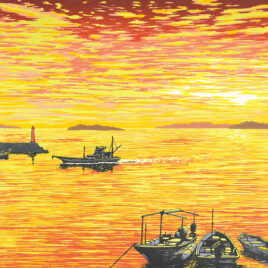 瀬戸夕景 - 版画家 小暮真望