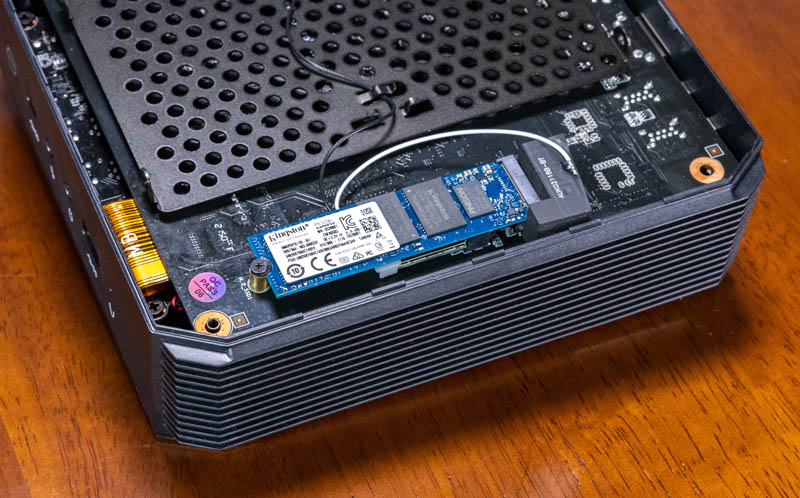 Minisforum HX90 Kingston NVMe SSD - ServeTheHome