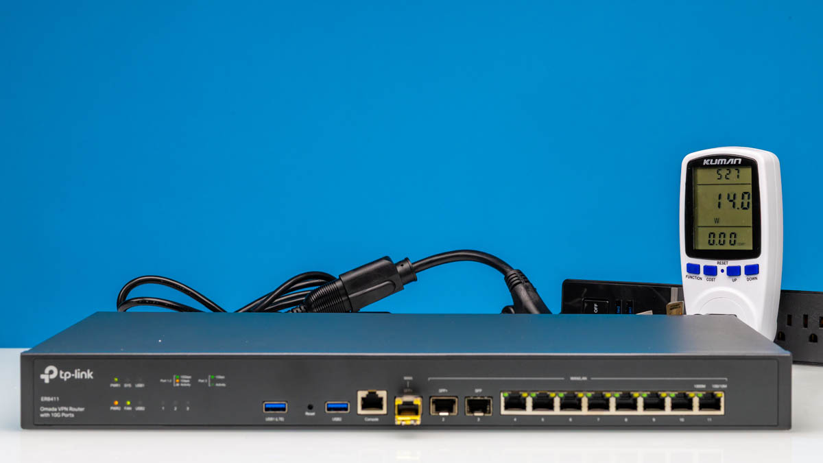 TP Link Omada VPN Gateway ER8411 Power Consumption 10GB Ethernet