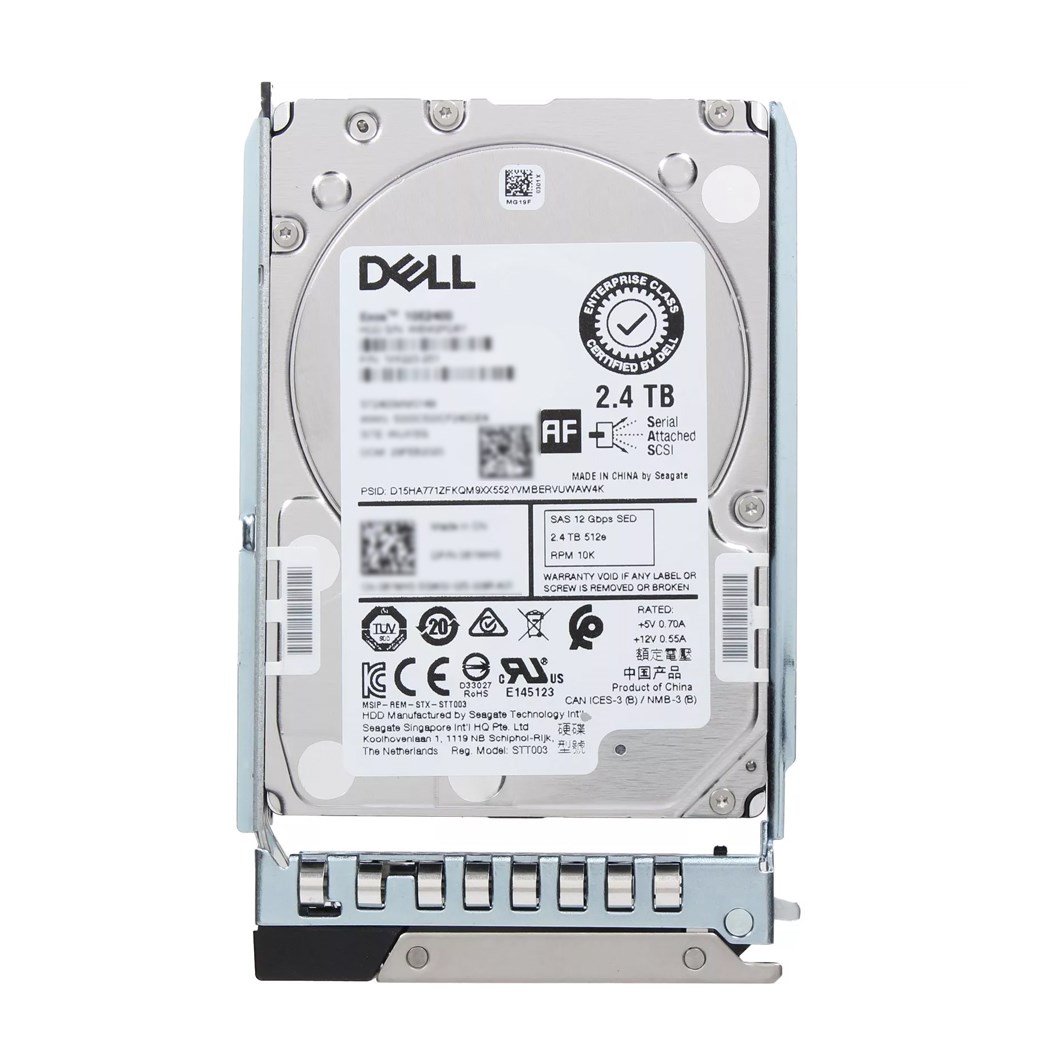 Dell 400-AVHH 2.4TB SED 10K SAS 12Gbps 512e 256MB 2.5