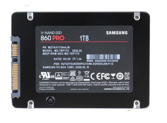 Samsung 860 PRO MZ7KH1T0HAJR SSD 1 TB SATA 6Gb/s Brand New