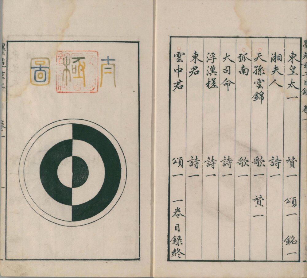 程氏墨苑– 书格