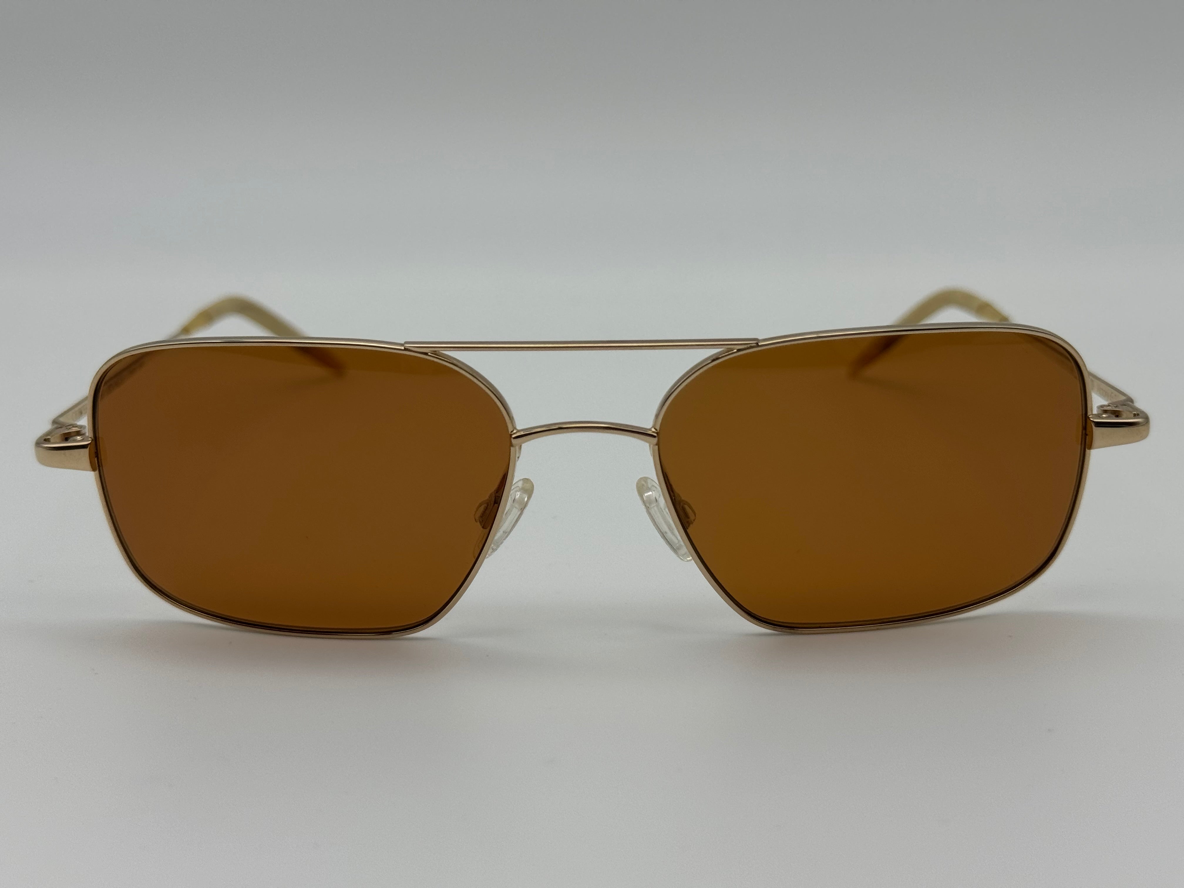 Oliver Peoples Victory G 55 Gold / Cognac Burn Notice Michael
