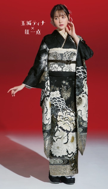 145~159センチぐらいの方が適応サイズ】振袖フルセット 玉城ティナ