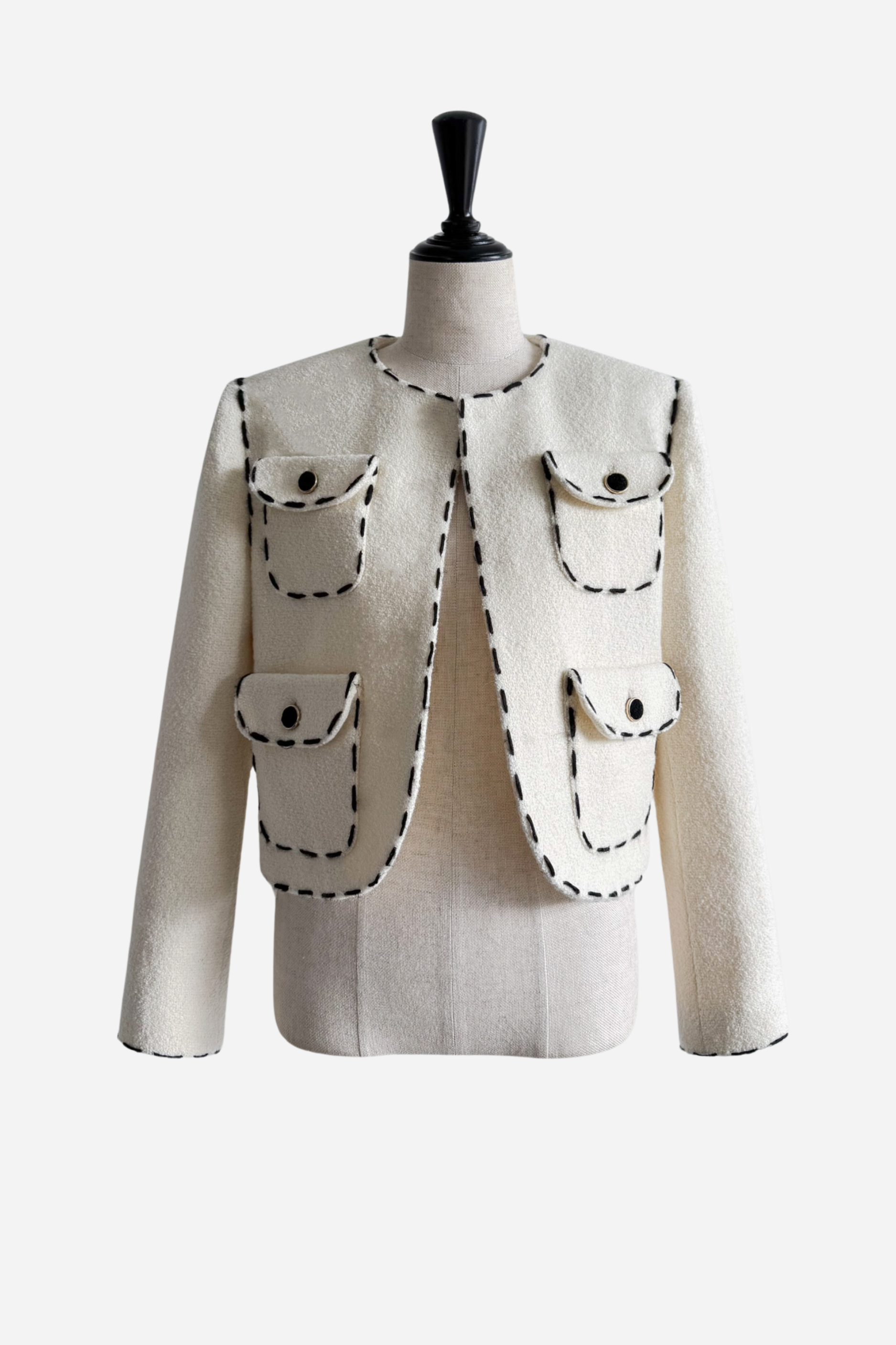 stitch tweed jacket – shéller / シェリエ