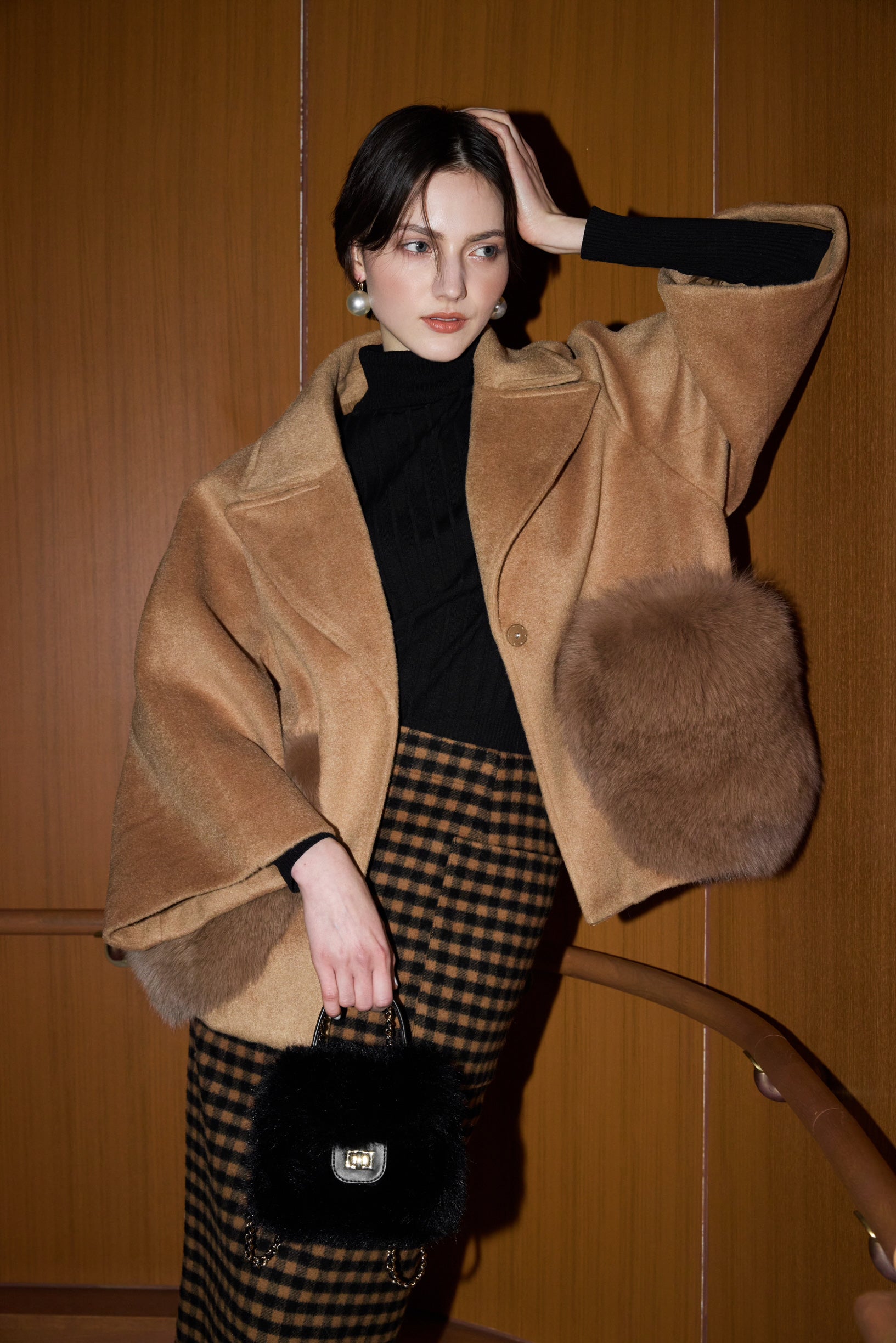 ジャケット・アウター sheller MONO boxy double coat MONO boxy