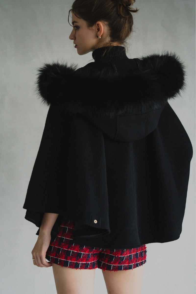FOX fur cape coat – shéller / シェリエ
