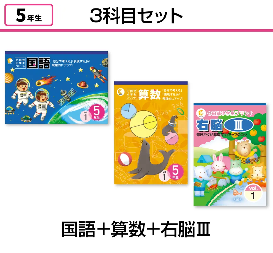 七田式小学生プリント5年生【科目を選ぶ】｜七田式公式通販