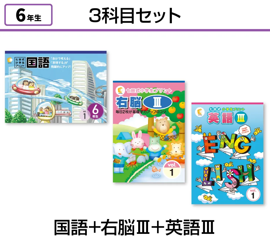 七田式小学生プリント6年生【科目を選ぶ】｜七田式公式通販