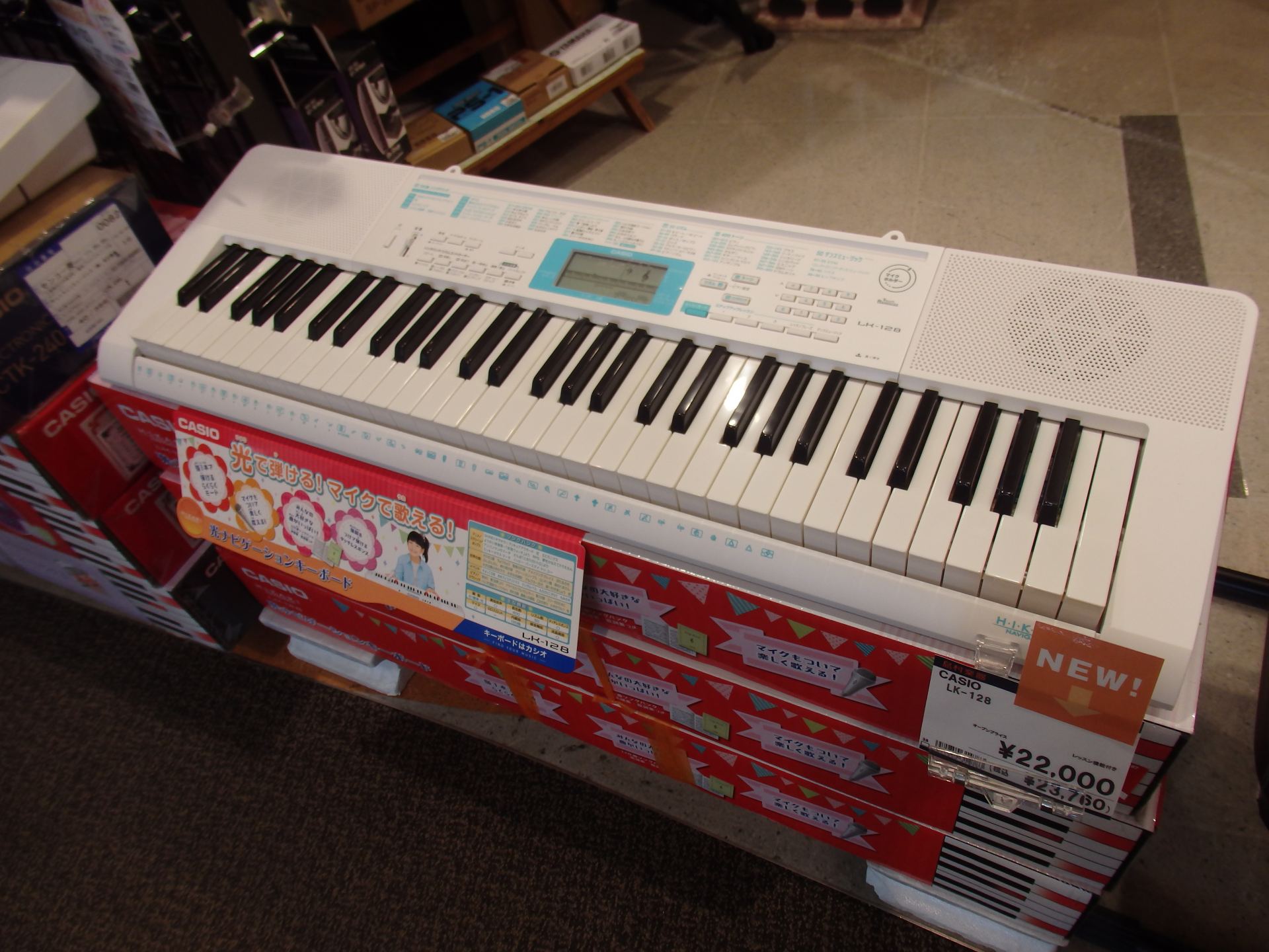 入荷情報】CASIO LK-128 光鍵盤NEWモデル入荷しました!｜島村楽器