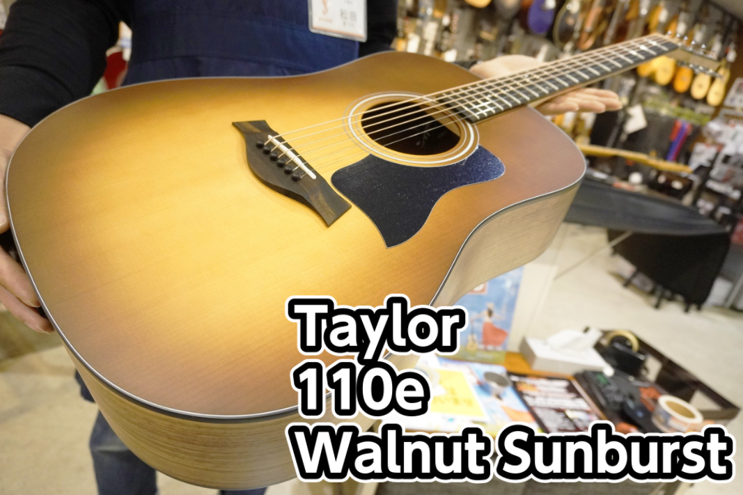 アコースティックギター】Taylor(テイラー) 110e-Walnut Sunburst入荷
