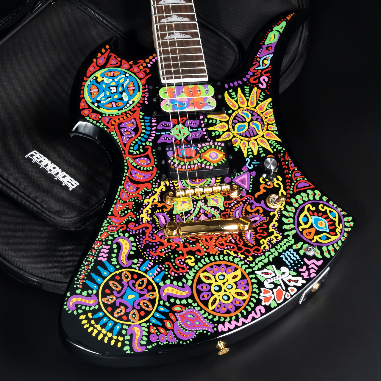 エレキギター】FERNANDESからhideシグネチャーモデル、MG-165X BLK/P