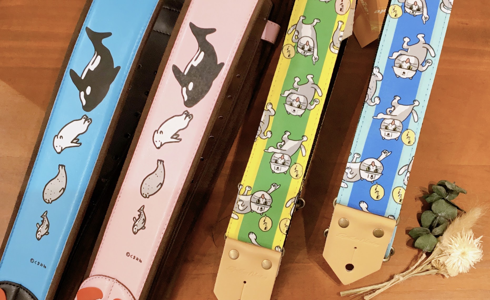 くまみね】”食物連鎖ストラップ” と”仕事猫まみれストラップ”大分店