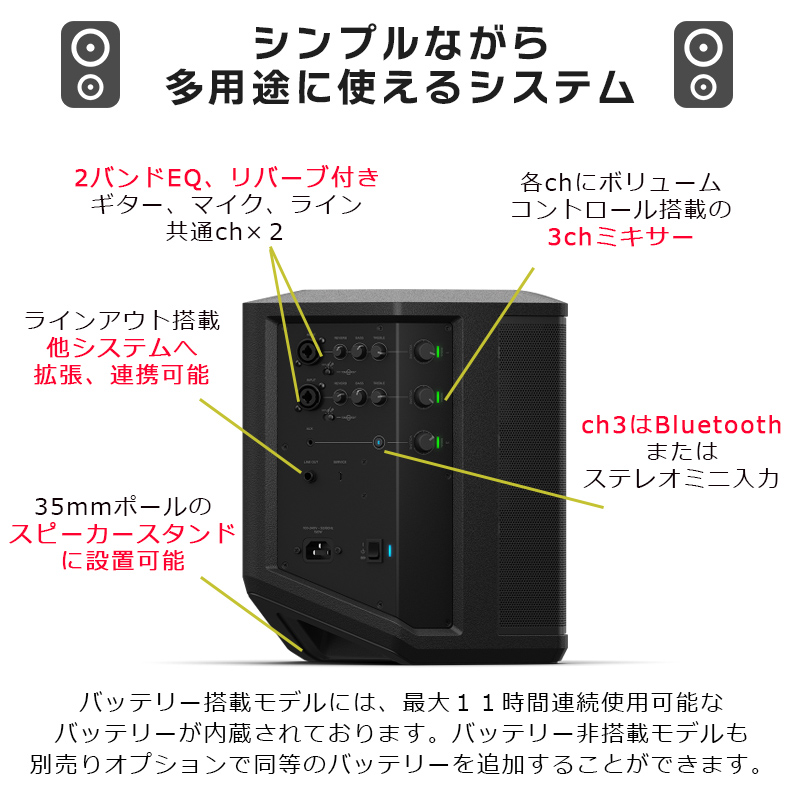 電池駆動が可能！【BOSE】S1 Pro Multi-Position PA system 販売中です