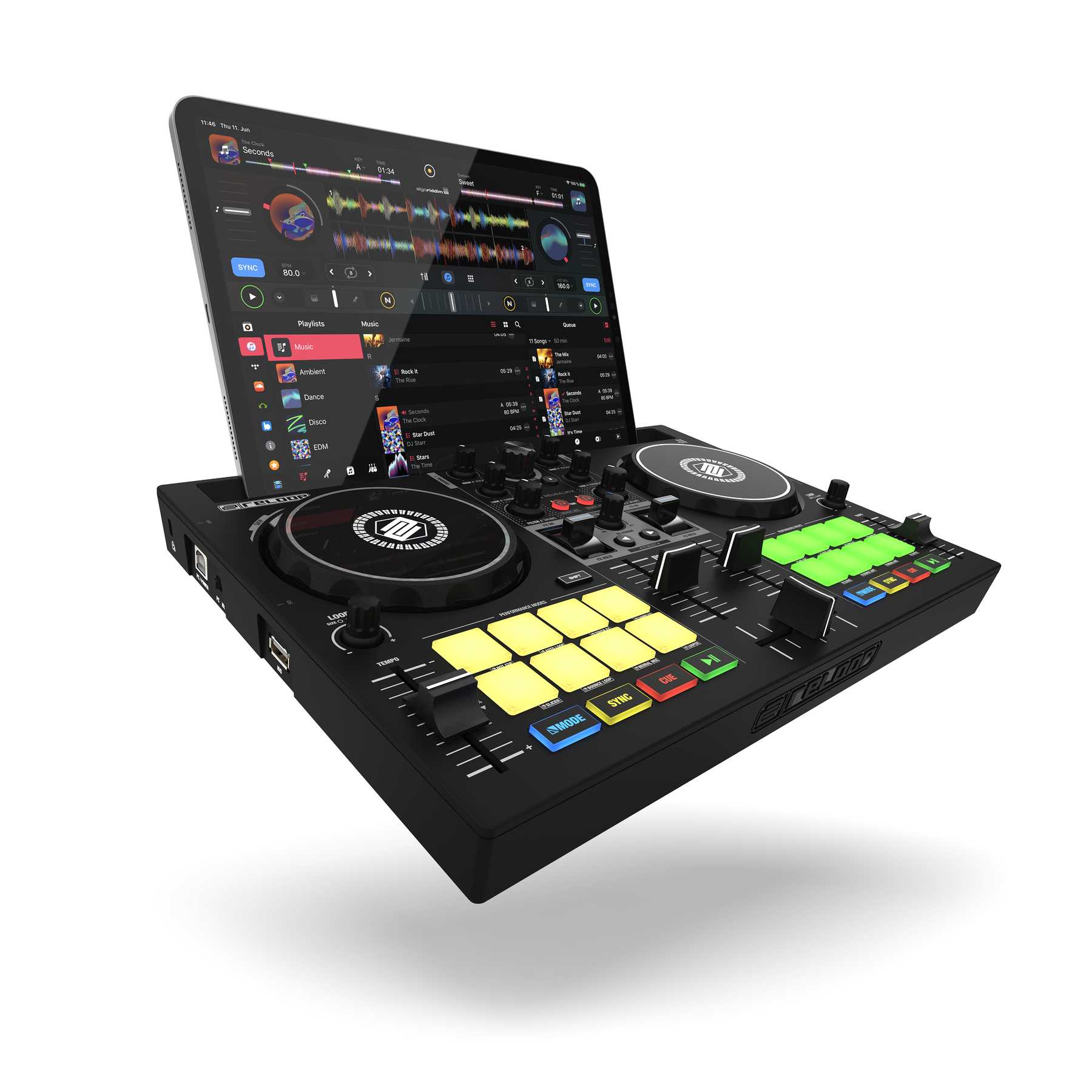 iPhone,iPadでDJをしよう！】djayアプリ専用DJコントローラー Reloop