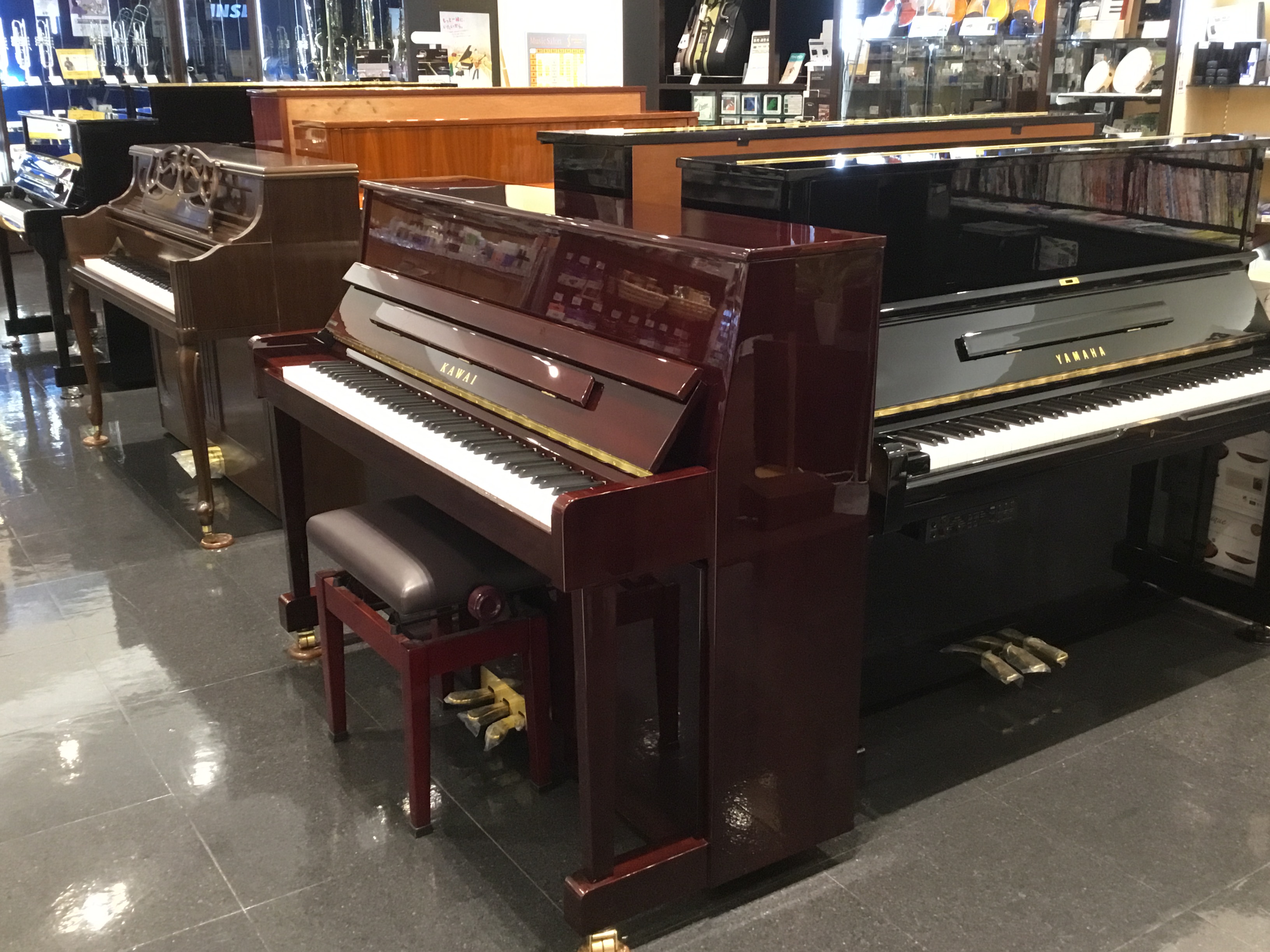 中古アップライトピアノ総合案内】厳選した新品・中古ピアノを展示中