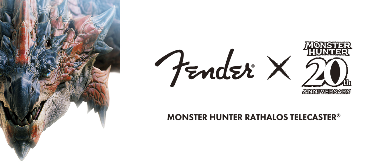 完全受注生産】世界的人気ゲーム「モンスターハンター」 × フェンダー