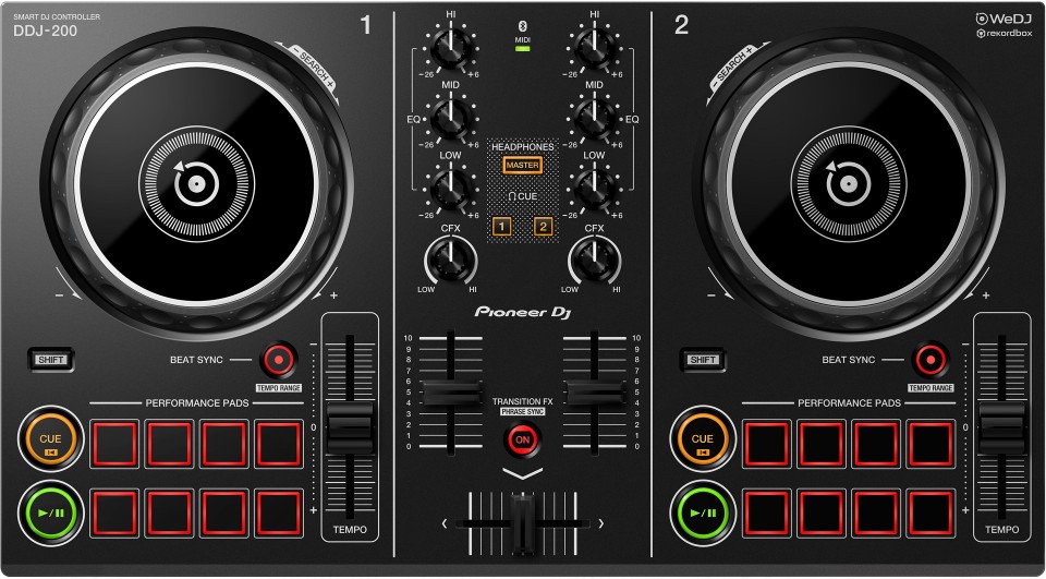 PioneerDJ DDJ-200が発売開始！スマートフォン＆Bluetoothでワイアレス