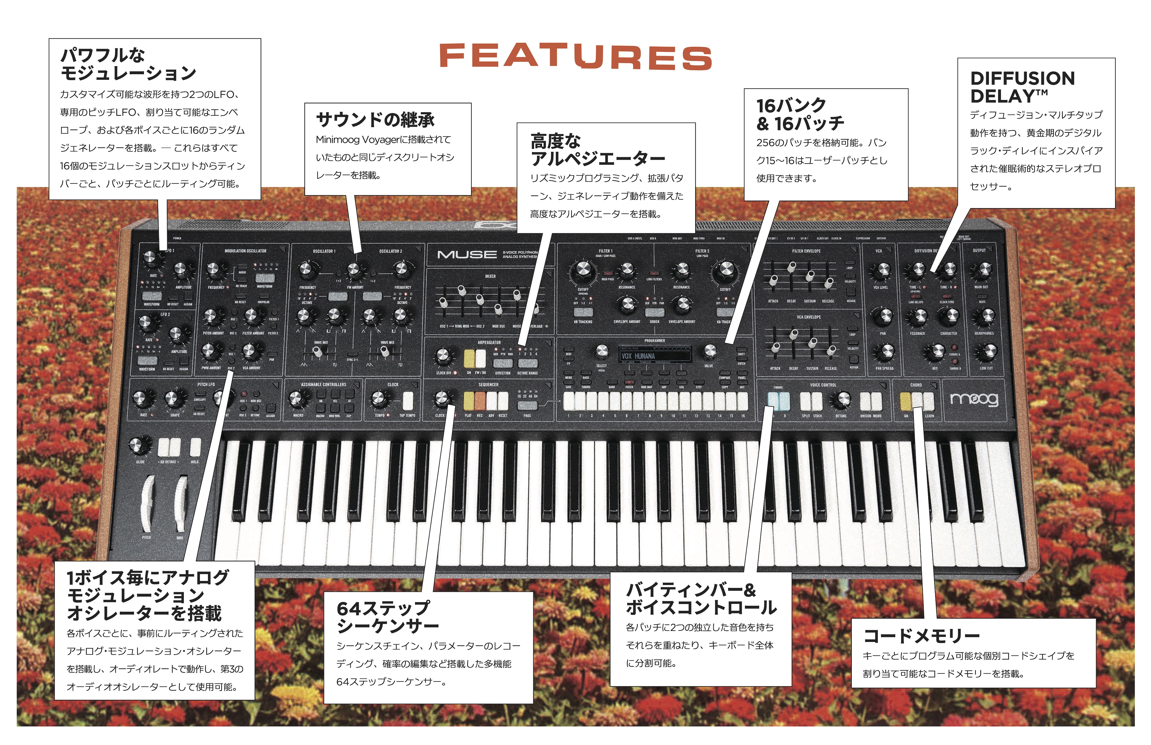 Moog Muse登場！女神の名を冠した最高峰の8 ボイス・アナログ