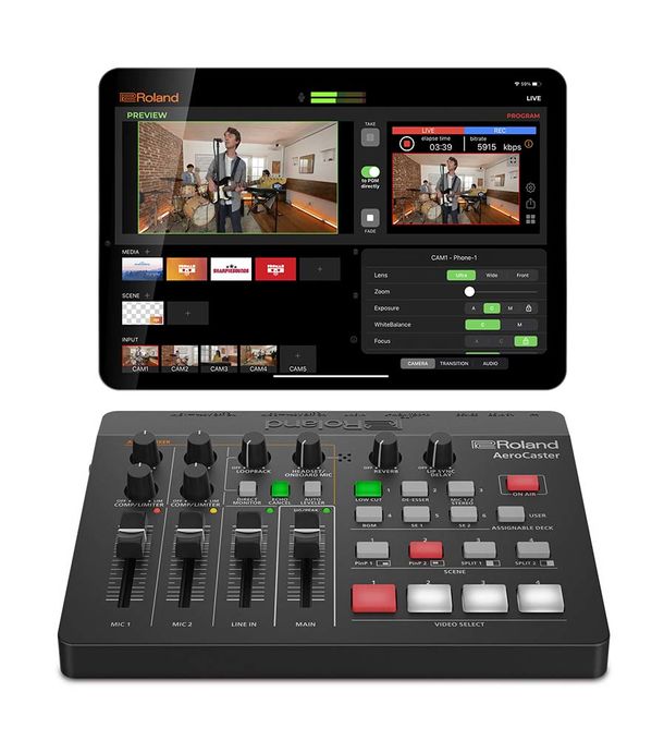 Roland AeroCaster VRC-01】ワイヤレスのマルチ・カメラによるライブ