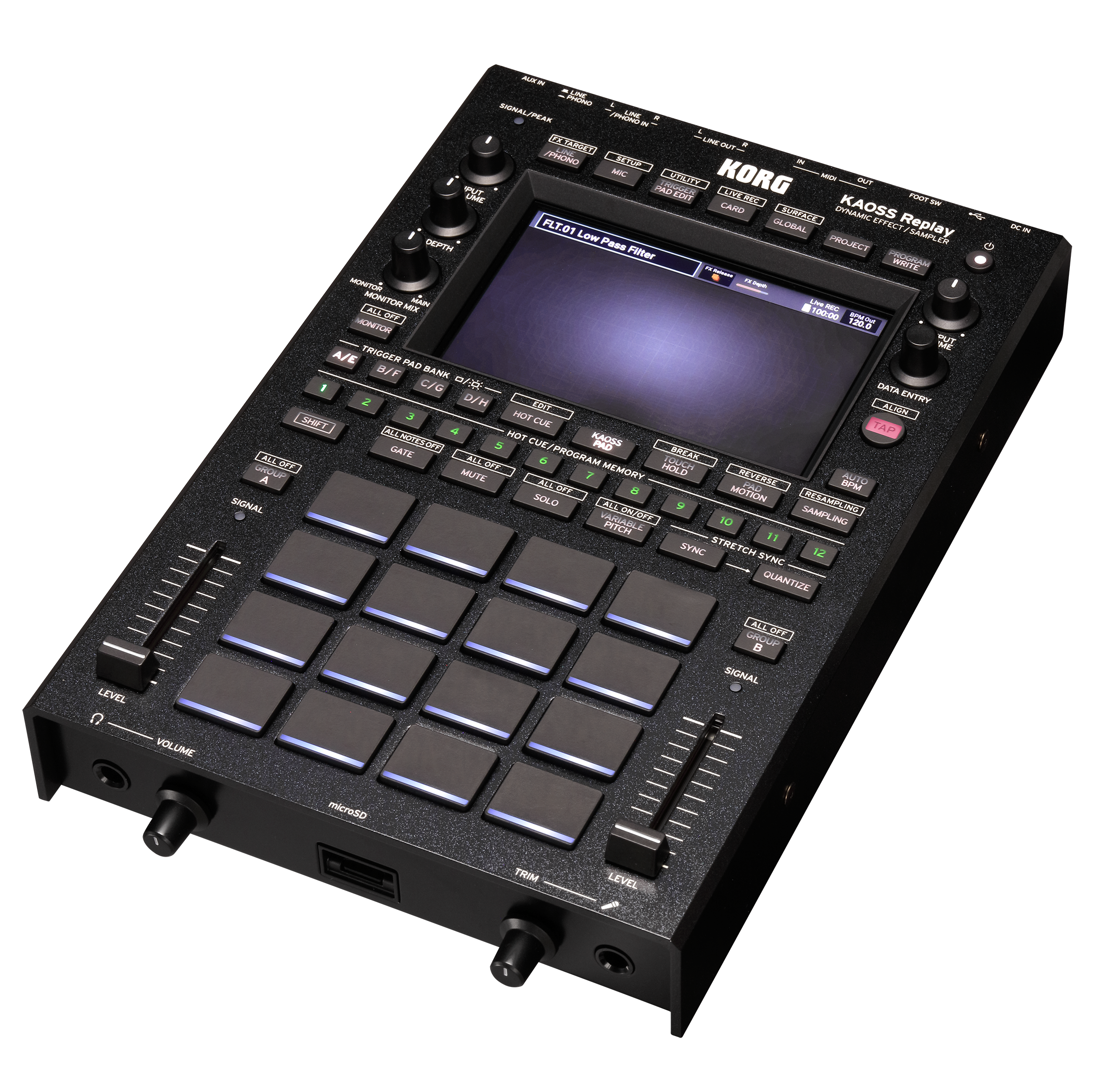 KORG KAOSS Replay登場！ オールインワンのサンプラー/DJ用