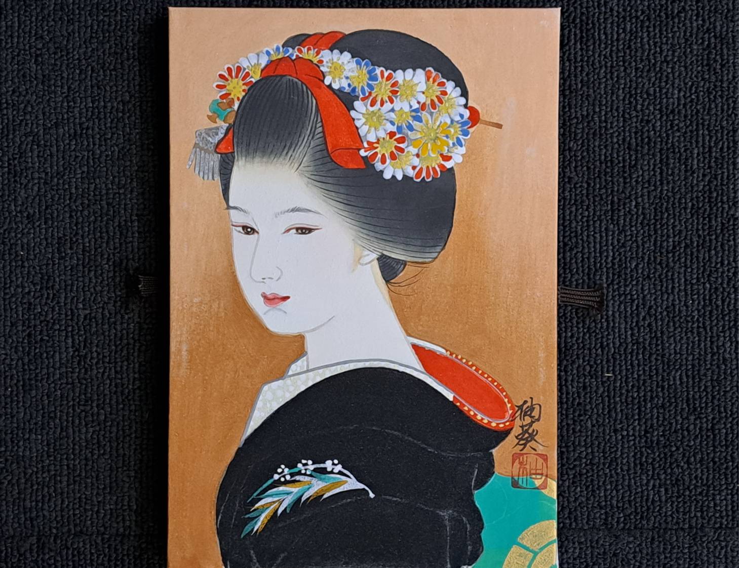 宮下柚葵 日本画 「舞妓」 SM号 | 新栄堂