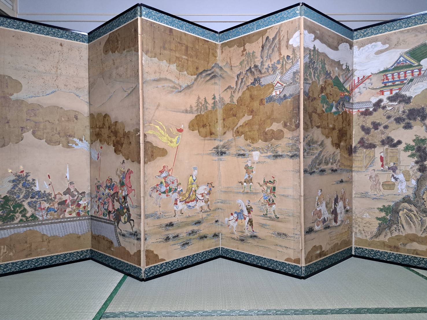 作者不詳 屏風(紙本) 彩色 六曲一隻 | 新栄堂