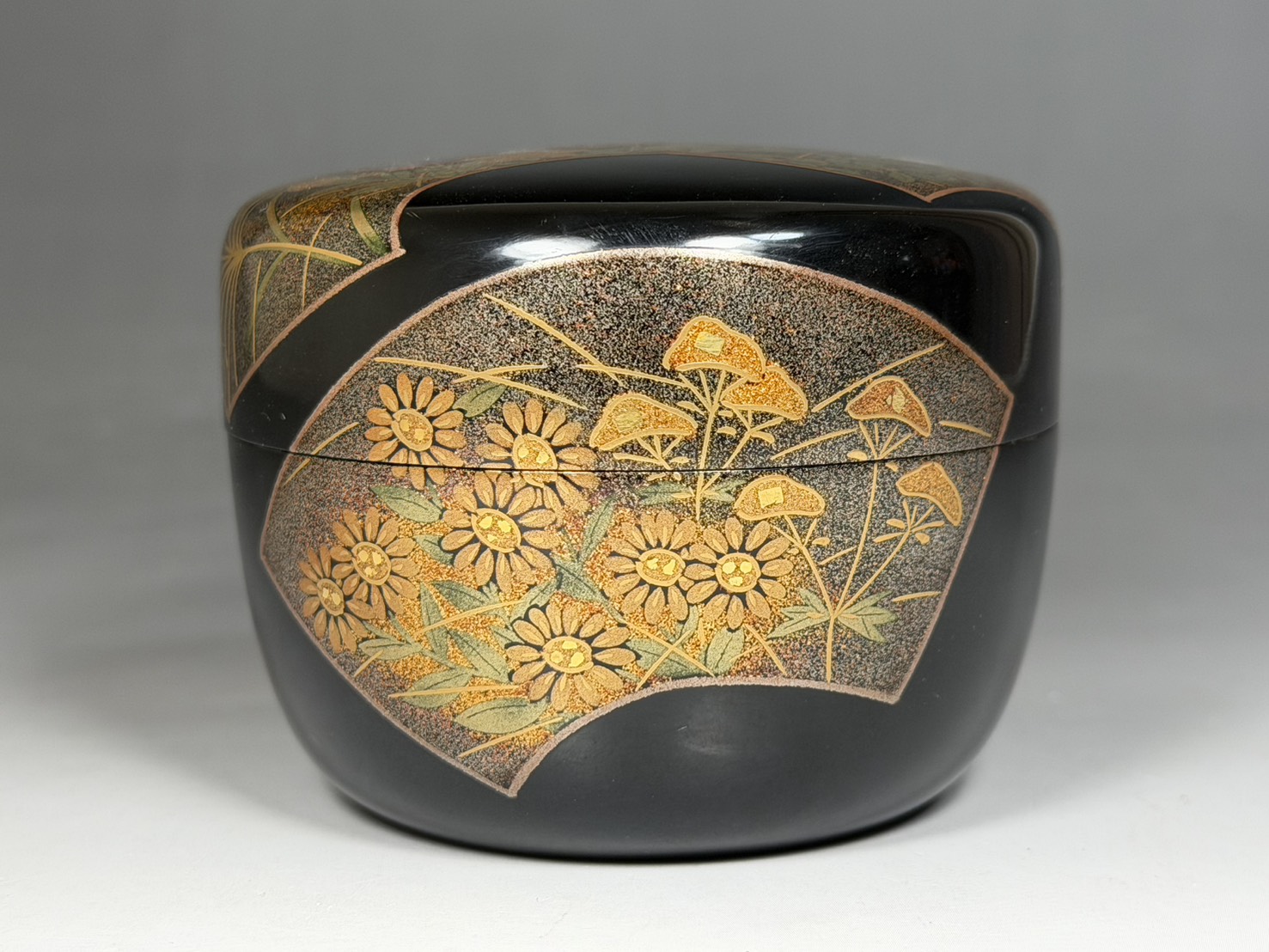 一后一兆 作 秋景蒔絵 平棗 内銀 二重箱 | 新栄堂