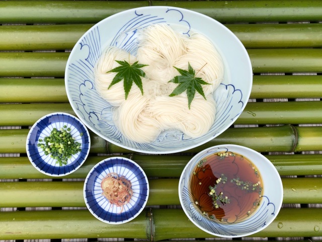 BOTAN楕円組鉢（盛鉢1個、取鉢2個）しん窯青花匠