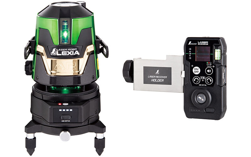 レーザーロボ LEXIA51ARグリーン自動追尾回転台受光器セット