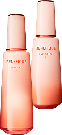 キメ美肌・ハリ美肌に導く2つの化粧水＆乳液｜ベネフィーク(BENEFIQUE