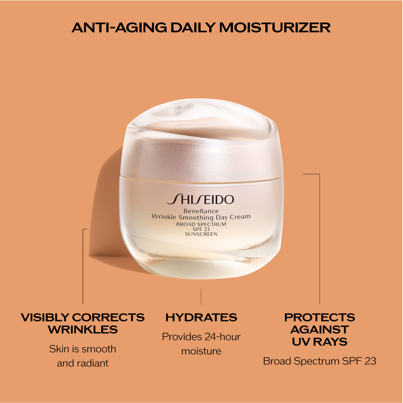 Wrinkle Smoothing Day Cream SPF 23 – Benefiance | SHISEIDO